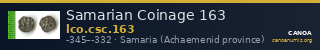 Samarian Coinage 163 — CANOA