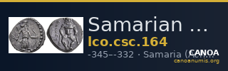 Samarian Coinage 164 — CANOA