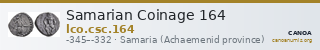Samarian Coinage 164 — CANOA