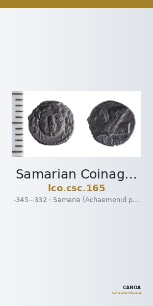 Samarian Coinage 165 — CANOA