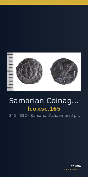 Samarian Coinage 165 — CANOA