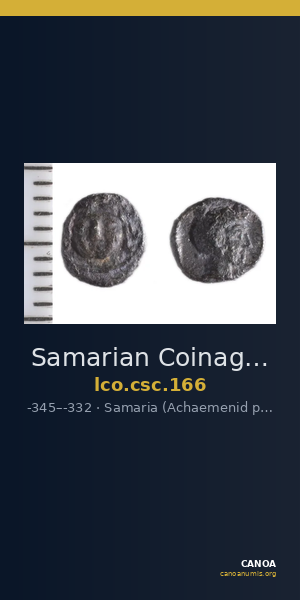 Samarian Coinage 166 — CANOA