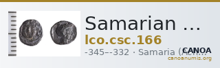 Samarian Coinage 166 — CANOA