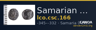 Samarian Coinage 166 — CANOA