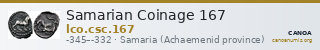 Samarian Coinage 167 — CANOA