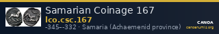 Samarian Coinage 167 — CANOA