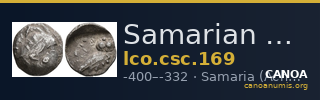 Samarian Coinage 169 — CANOA