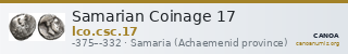 Samarian Coinage 17 — CANOA
