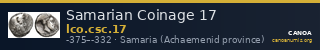 Samarian Coinage 17 — CANOA