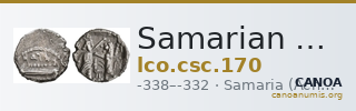 Samarian Coinage 170 — CANOA