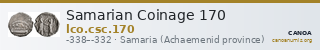 Samarian Coinage 170 — CANOA
