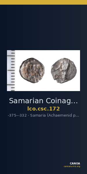 Samarian Coinage 172 — CANOA