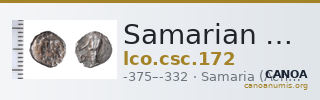 Samarian Coinage 172 — CANOA