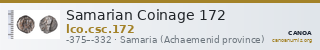 Samarian Coinage 172 — CANOA