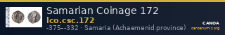Samarian Coinage 172 — CANOA