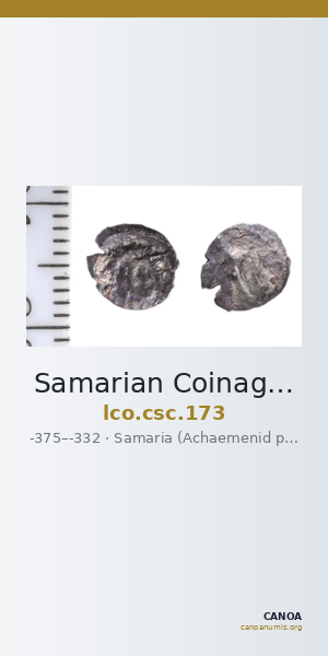Samarian Coinage 173 — CANOA