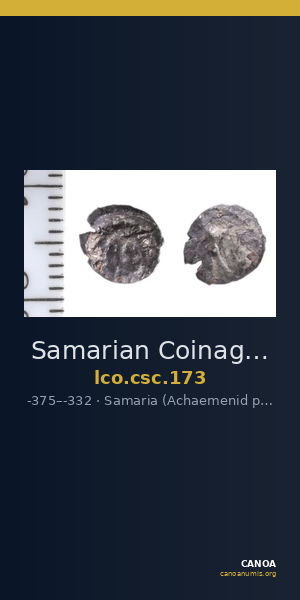 Samarian Coinage 173 — CANOA