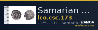 Samarian Coinage 173 — CANOA