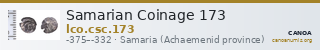 Samarian Coinage 173 — CANOA