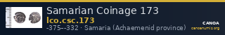 Samarian Coinage 173 — CANOA