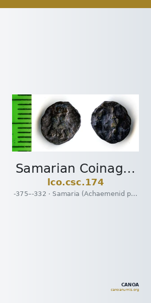Samarian Coinage 174 — CANOA