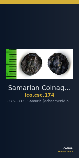 Samarian Coinage 174 — CANOA