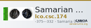 Samarian Coinage 174 — CANOA