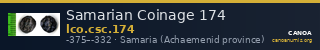 Samarian Coinage 174 — CANOA
