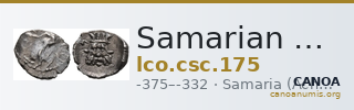 Samarian Coinage 175 — CANOA