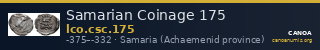 Samarian Coinage 175 — CANOA