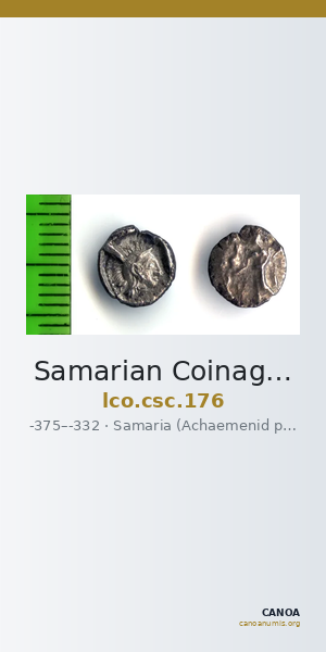 Samarian Coinage 176 — CANOA