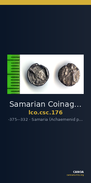 Samarian Coinage 176 — CANOA