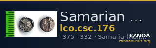Samarian Coinage 176 — CANOA