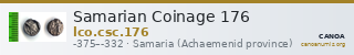 Samarian Coinage 176 — CANOA