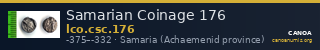 Samarian Coinage 176 — CANOA