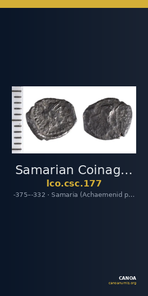 Samarian Coinage 177 — CANOA