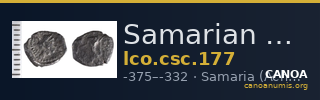 Samarian Coinage 177 — CANOA