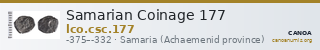 Samarian Coinage 177 — CANOA