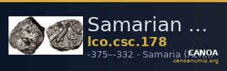 Samarian Coinage 178 — CANOA