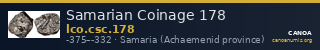 Samarian Coinage 178 — CANOA