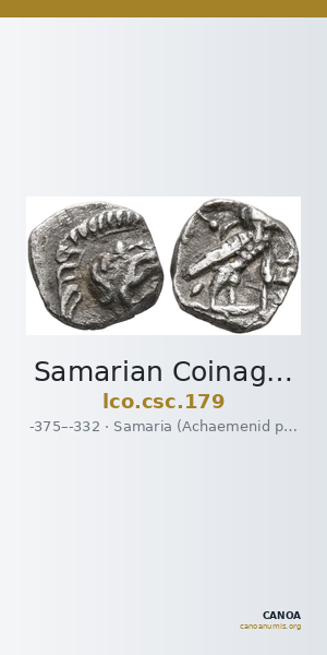 Samarian Coinage 179 — CANOA