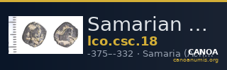 Samarian Coinage 18 — CANOA