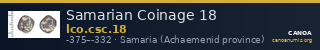 Samarian Coinage 18 — CANOA