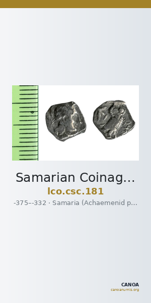 Samarian Coinage 181 — CANOA