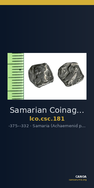 Samarian Coinage 181 — CANOA