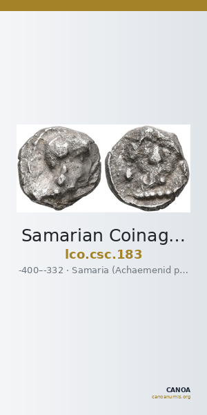 Samarian Coinage 183 — CANOA
