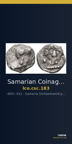 Samarian Coinage 183 — CANOA
