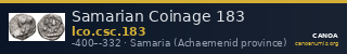 Samarian Coinage 183 — CANOA