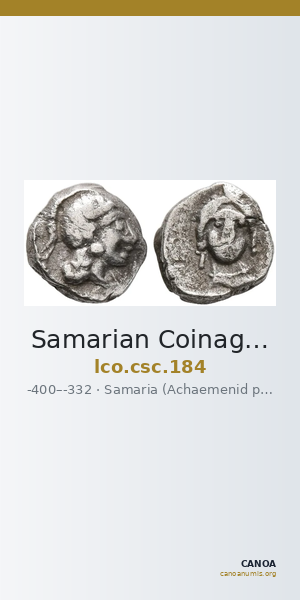Samarian Coinage 184 — CANOA