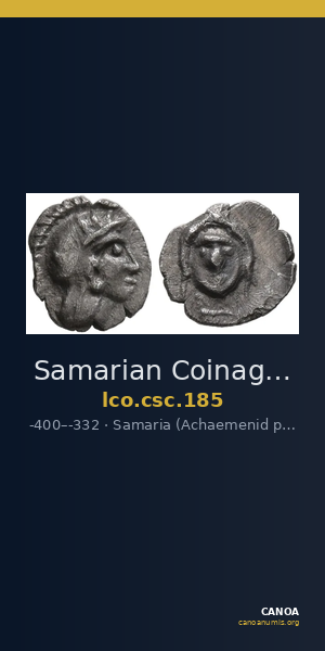 Samarian Coinage 185 — CANOA